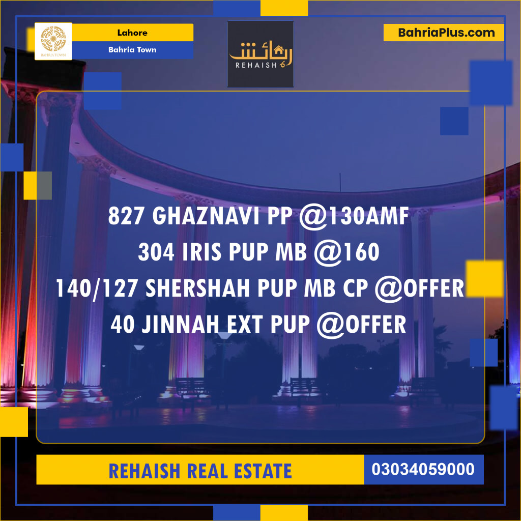 Residential Plot for Sale in Bahria Town, Lahore - (BP-242800)
