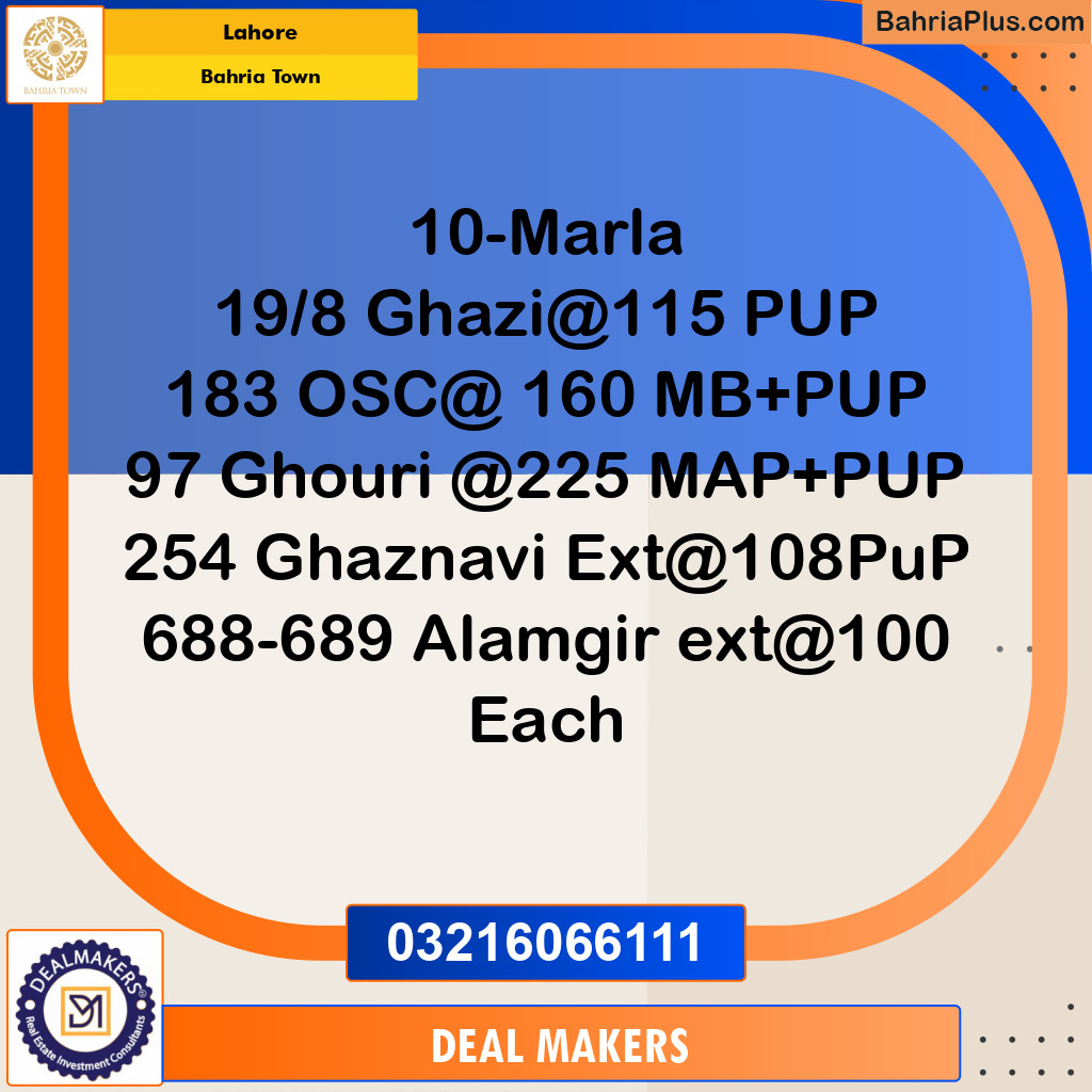 Residential Plot for Sale in Bahria Town, Lahore - (BP-242895)