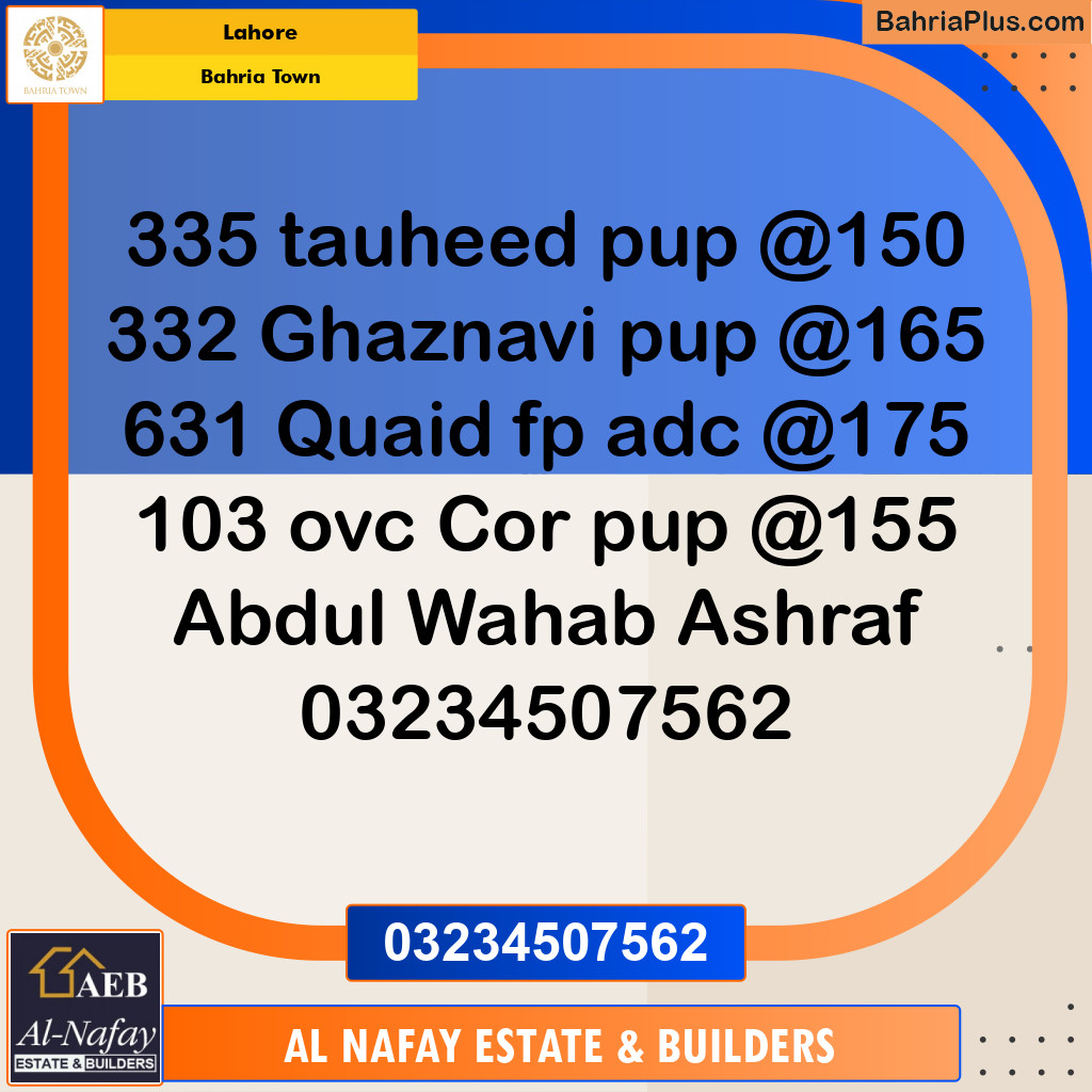 Residential Plot for Sale in Bahria Town, Lahore - (BP-242958)