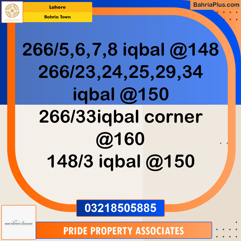 Residential Plot for Sale in Bahria Town, Lahore - (BP-243604)