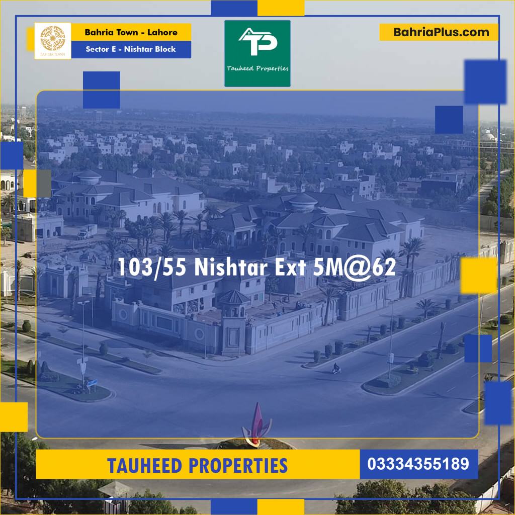 5 Marla Residential Plot for Sale in Sector E - Nishtar Block -  Bahria Town, Lahore - (BP-243690)