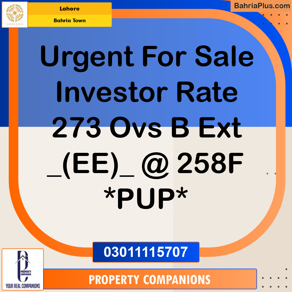 Residential Plot for Sale in Bahria Town, Lahore - (BP-243703)