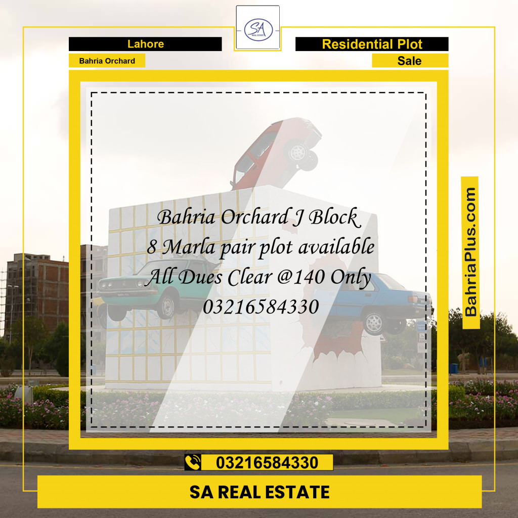 Residential Plot for Sale in Bahria Orchard, Lahore - (BP-243737)
