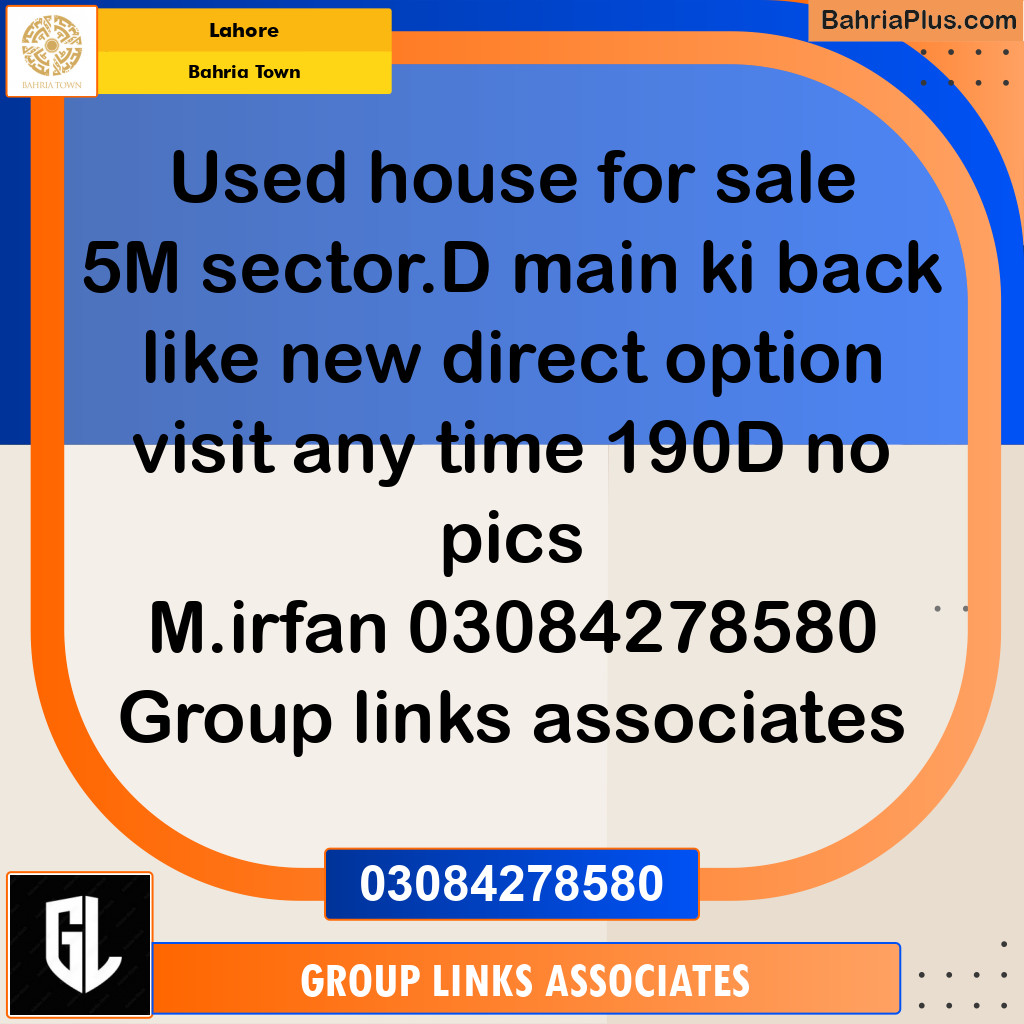 Residential House for Sale in Bahria Town, Lahore - (BP-243858)