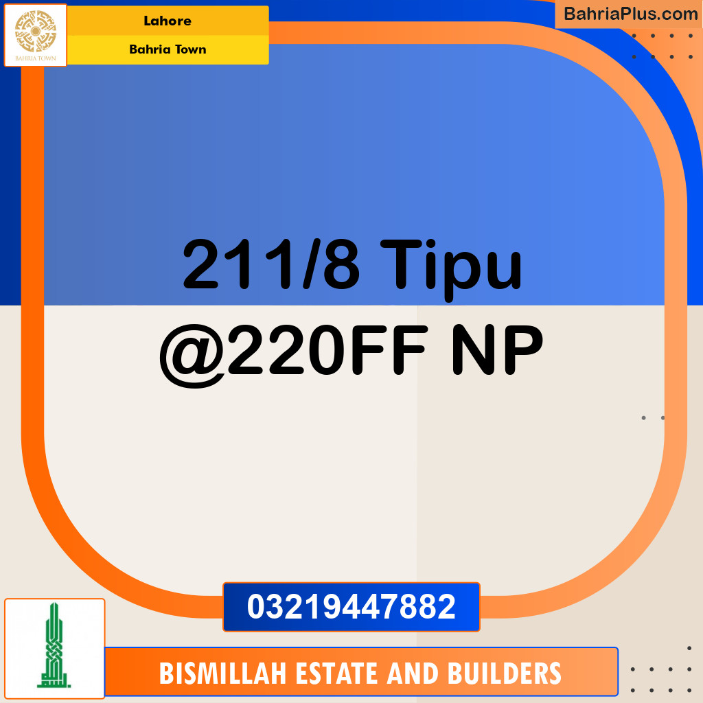 Residential Plot for Sale in Bahria Town, Lahore - (BP-244173)