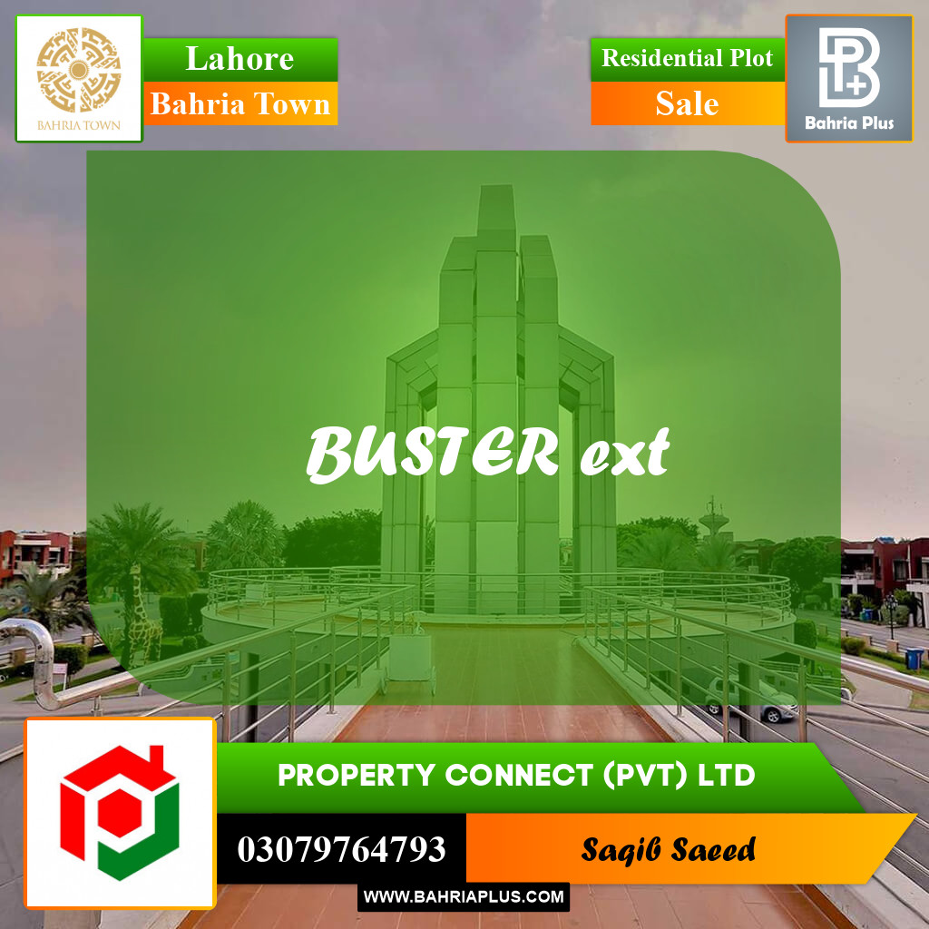 Residential Plot for Sale in Bahria Town, Lahore - (BP-244190)