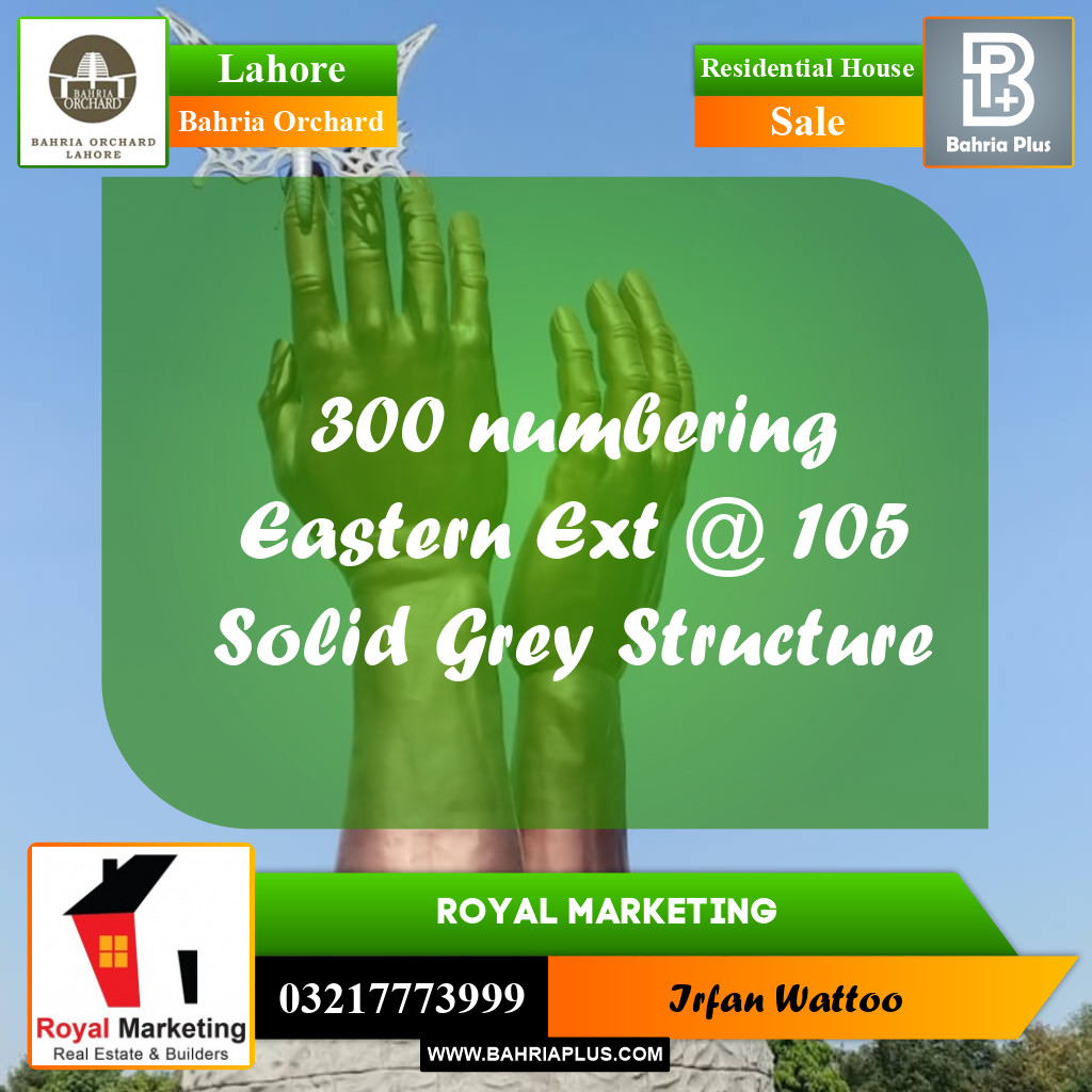 Residential House for Sale in Bahria Orchard, Lahore - (BP-244570)