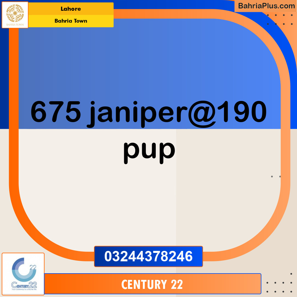 Residential Plot for Sale in Bahria Town, Lahore - (BP-244622)