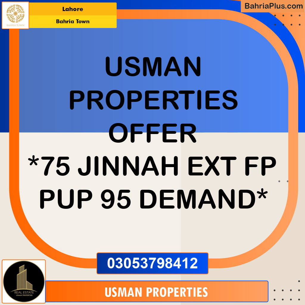 Residential Plot for Sale in Bahria Town, Lahore - (BP-244648)