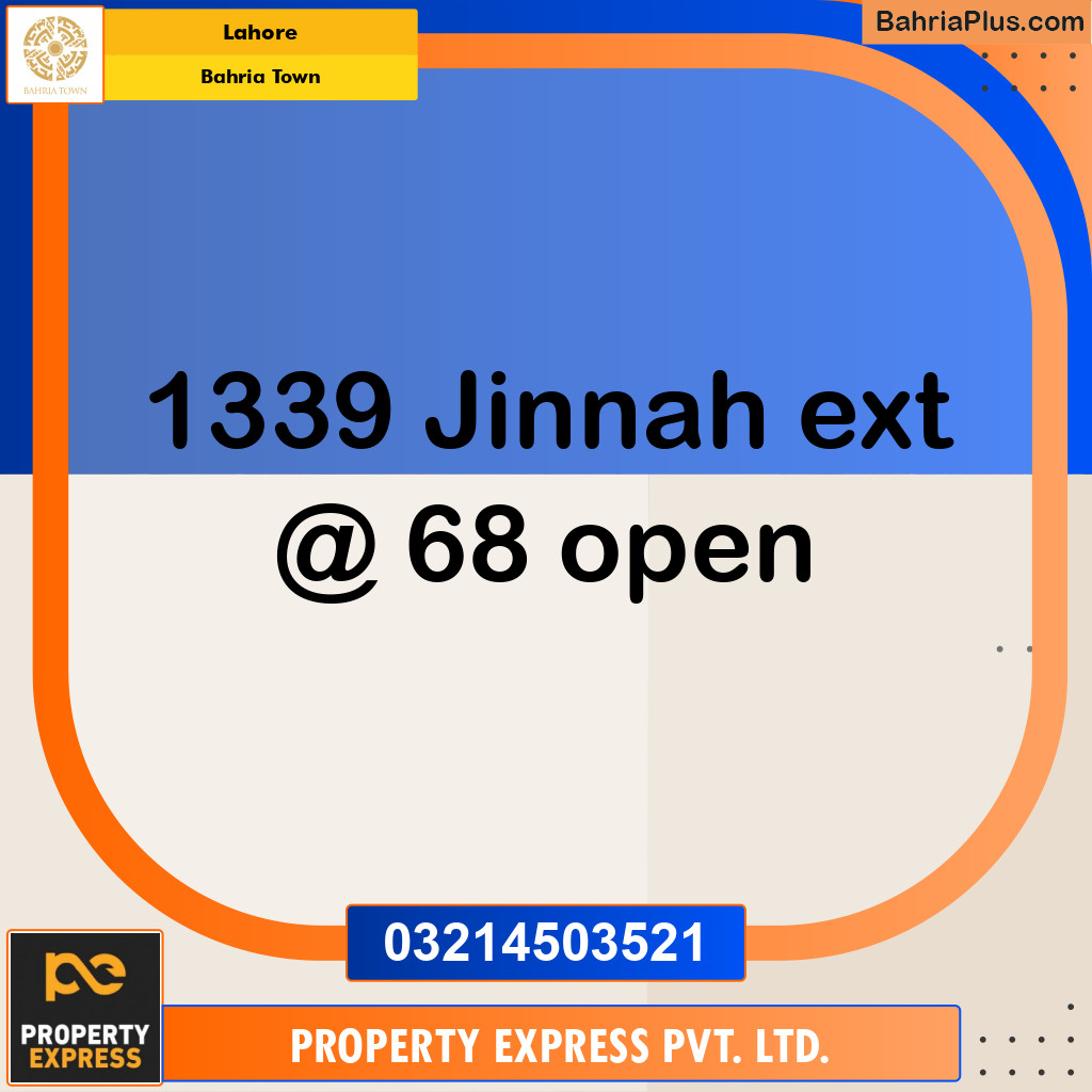 Residential Plot for Sale in Bahria Town, Lahore - (BP-244680)