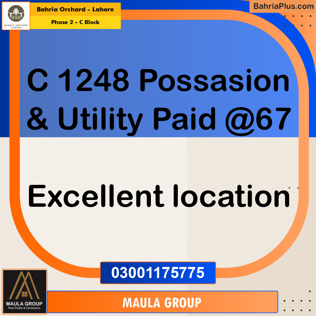 5 Marla Residential Plot for Sale in Phase 2 - C Block -  Bahria Orchard, Lahore - (BP-244701)