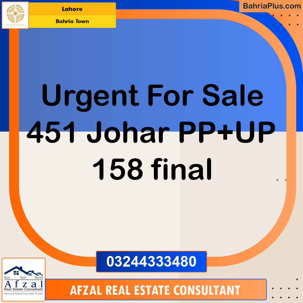 Residential Plot for Sale in Bahria Town, Lahore - (BP-244795)