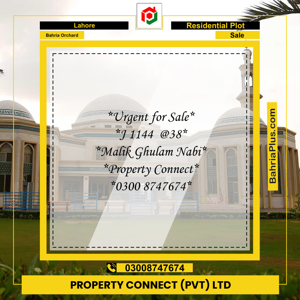 Residential Plot for Sale in Bahria Orchard, Lahore - (BP-244943)