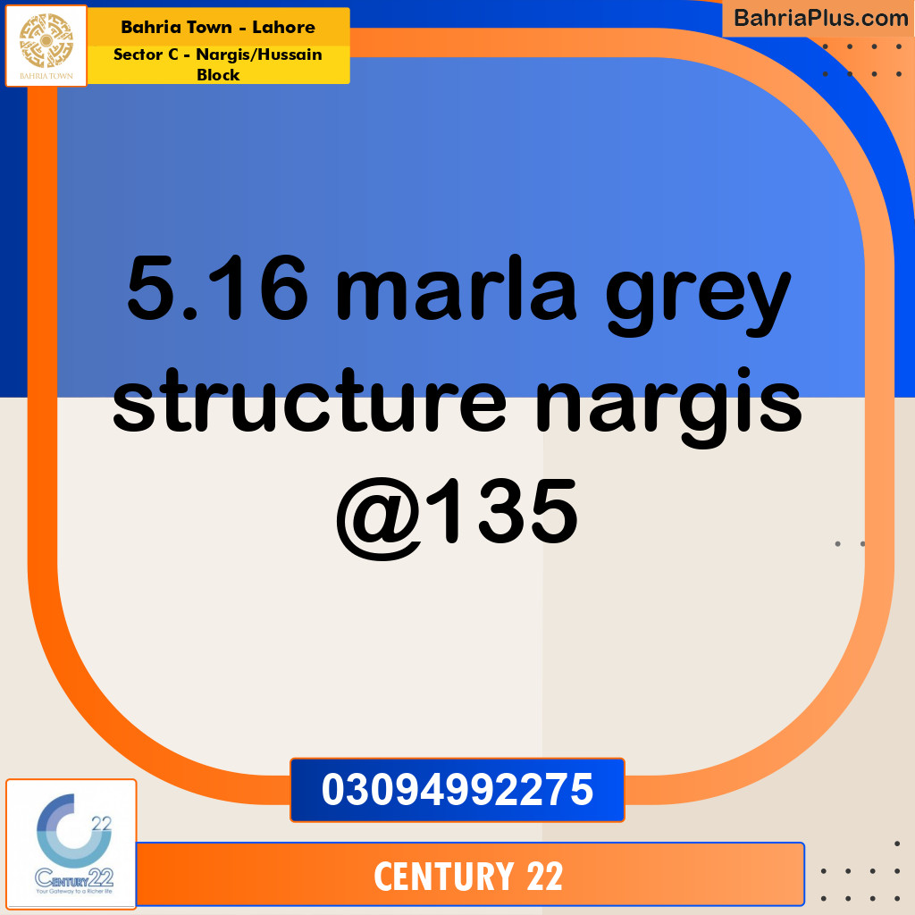 5 Marla Residential House for Sale in Sector C - Nargis/Hussain Block -  Bahria Town, Lahore - (BP-245089)