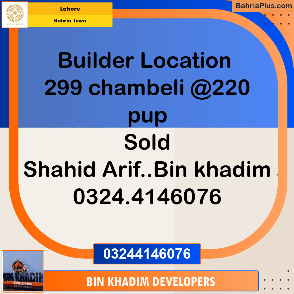 Residential Plot for Sale in Bahria Town, Lahore - (BP-245383)