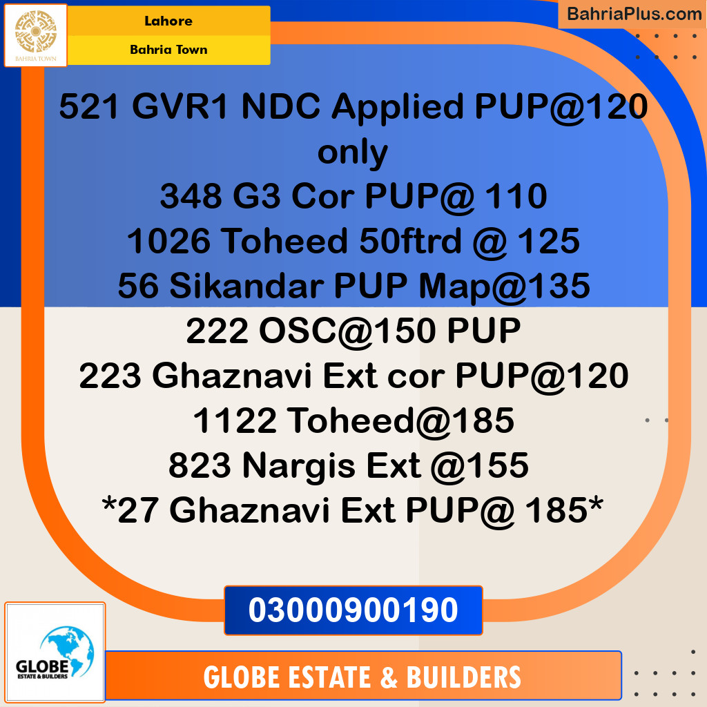 Residential Plot for Sale in Bahria Town, Lahore - (BP-245513)