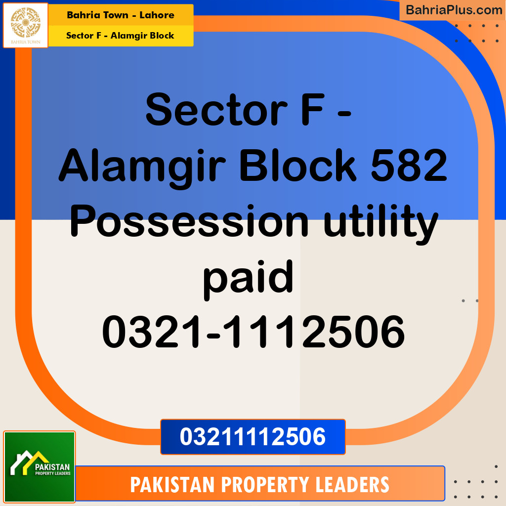 10 Marla Residential Plot for Sale in Sector F - Alamgir Block -  Bahria Town, Lahore - (BP-245655)