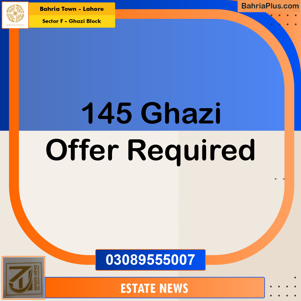 Residential Plot for Sale in Sector F - Ghazi Block -  Bahria Town, Lahore - (BP-245660)