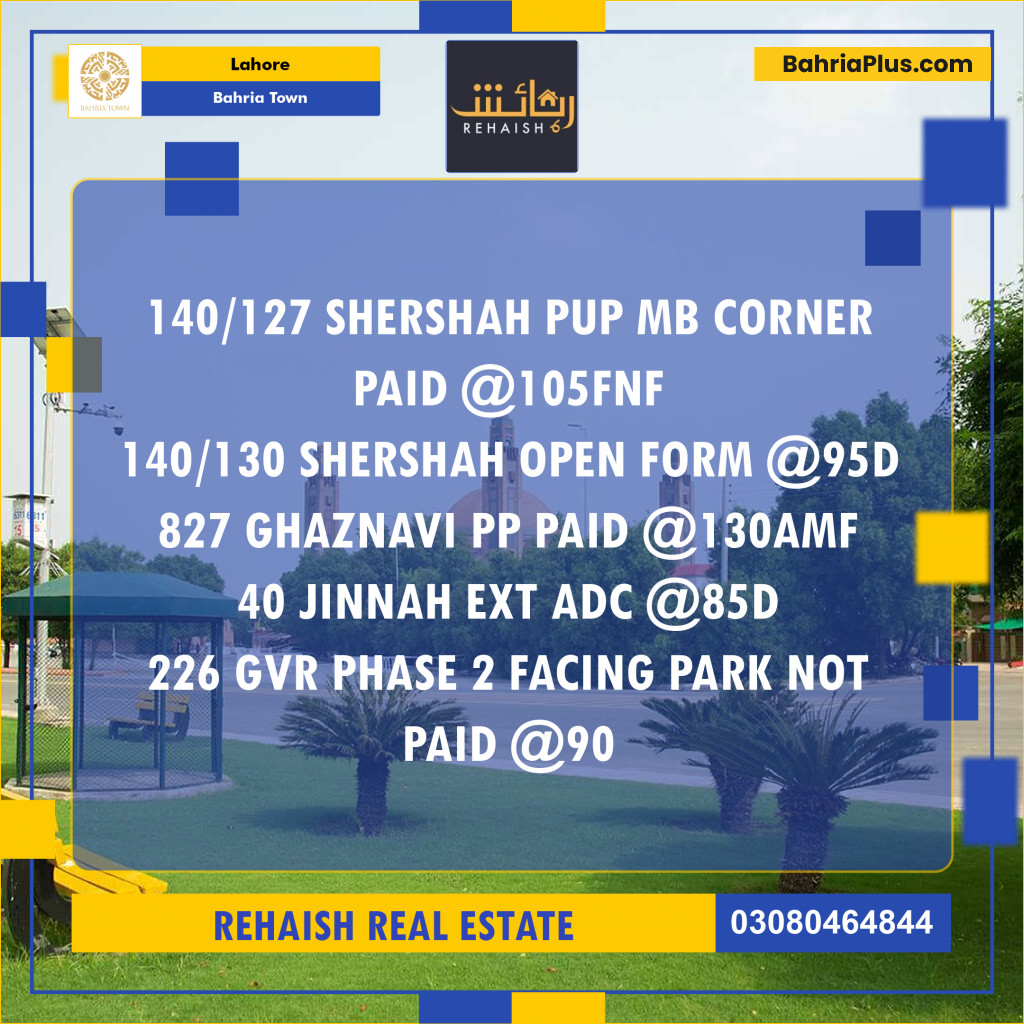 Residential Plot for Sale in Bahria Town, Lahore - (BP-245802)