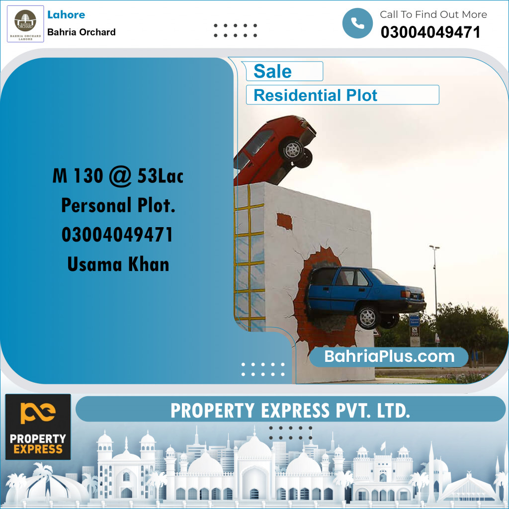 Residential Plot for Sale in Bahria Orchard, Lahore - (BP-245888)