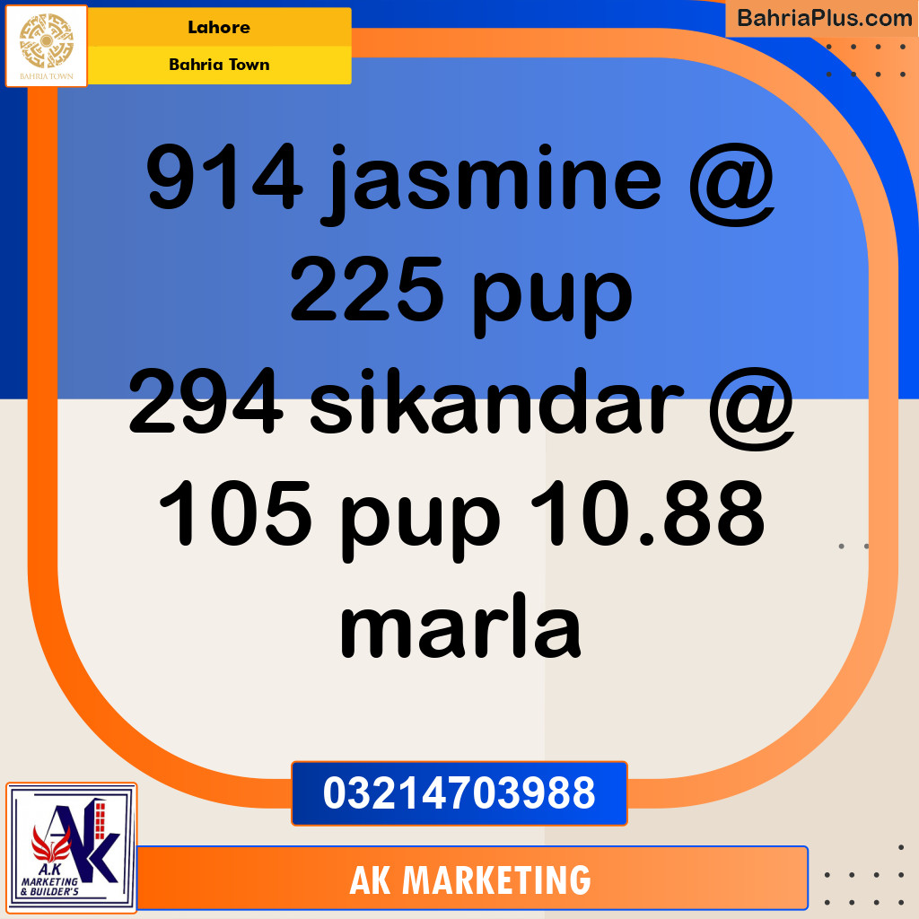 Residential Plot for Sale in Bahria Town, Lahore - (BP-246226)