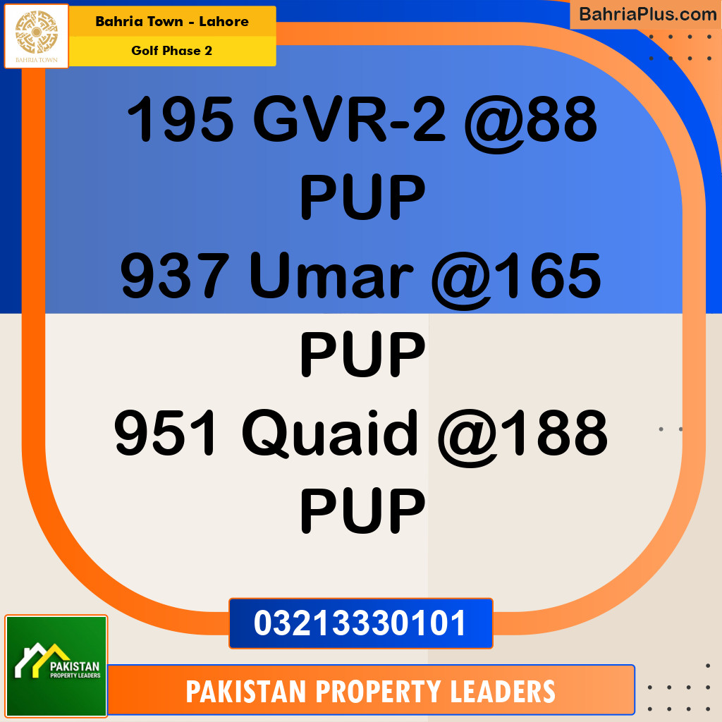 10 Marla Residential Plot for Sale in Golf Phase 2 -  Bahria Town, Lahore - (BP-246325)