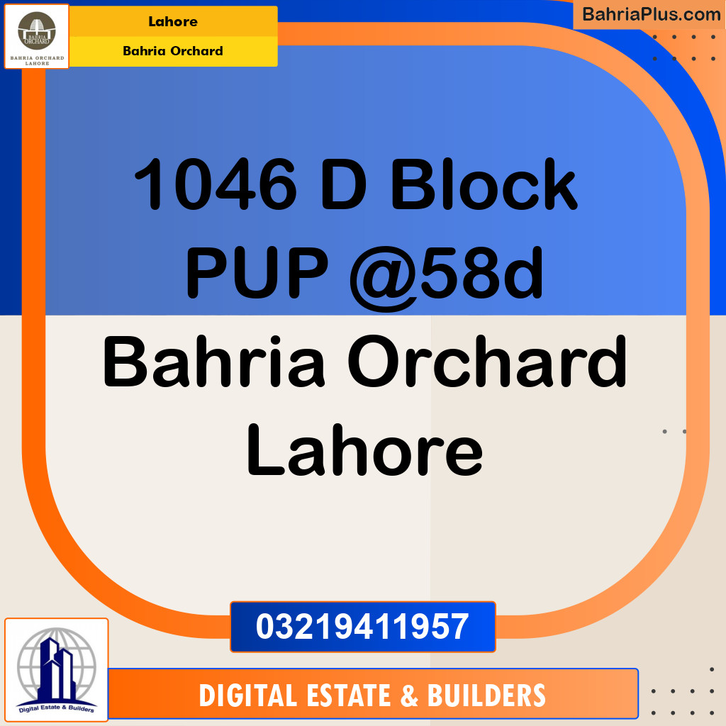 Residential Plot for Sale in Bahria Orchard, Lahore - (BP-246416)