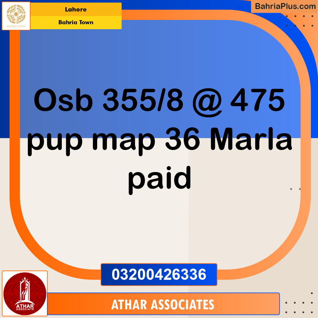 36 Marla Residential Plot for Sale in Bahria Town, Lahore - (BP-246451)