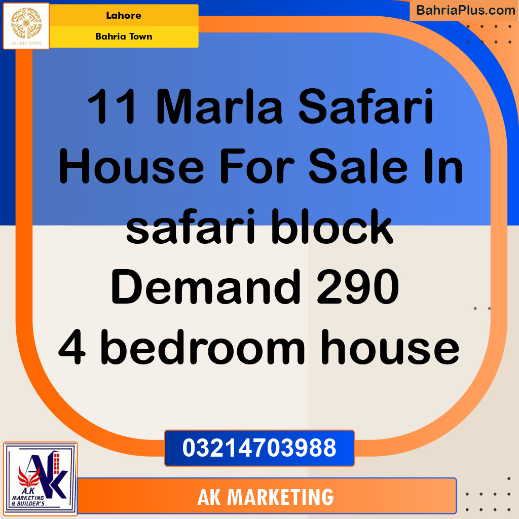 Residential House for Sale in Bahria Town, Lahore - (BP-246817)