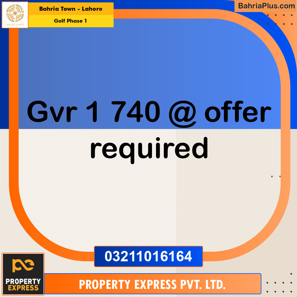 10 Marla Residential Plot for Sale in Golf Phase 1 -  Bahria Town, Lahore - (BP-246864)