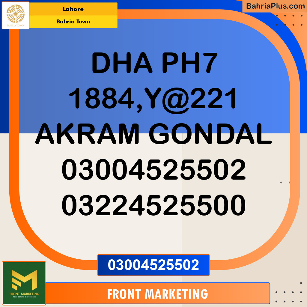 Residential Plot for Sale in Bahria Town, Lahore - (BP-247032)