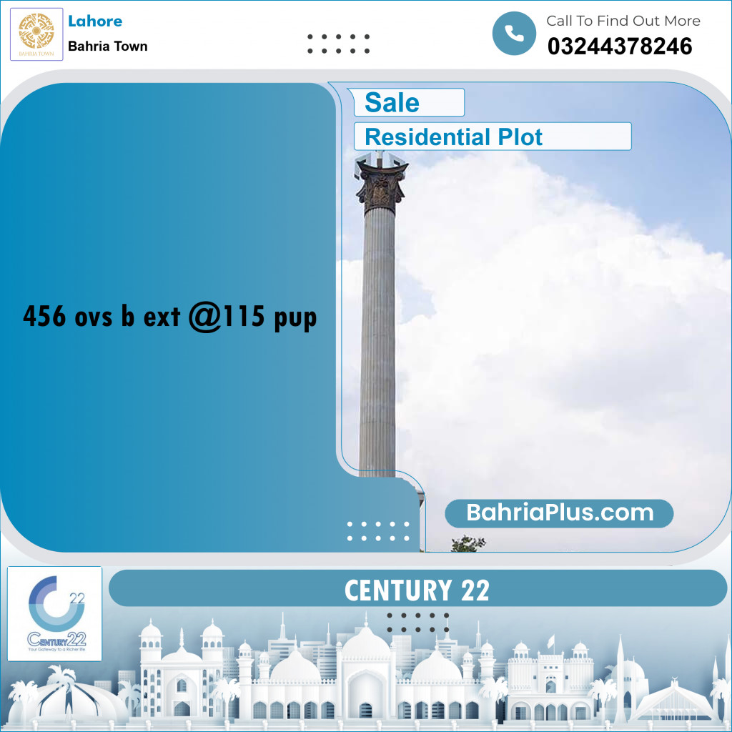 Residential Plot for Sale in Bahria Town, Lahore - (BP-247159)
