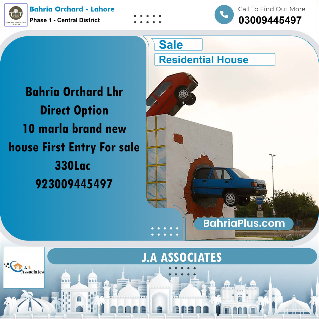 10 Marla Residential House for Sale in Phase 1 - Central District -  Bahria Orchard, Lahore - (BP-247189)