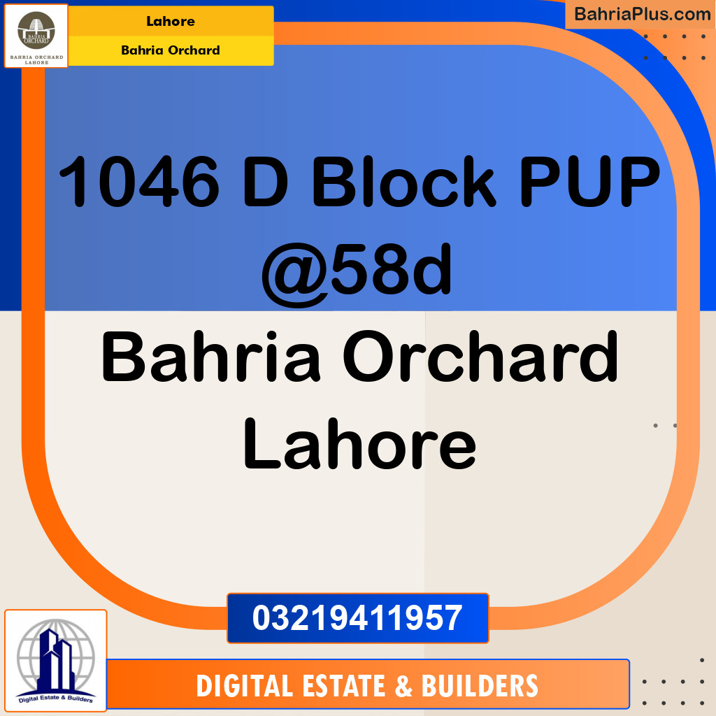 Residential Plot for Sale in Bahria Orchard, Lahore - (BP-247200)