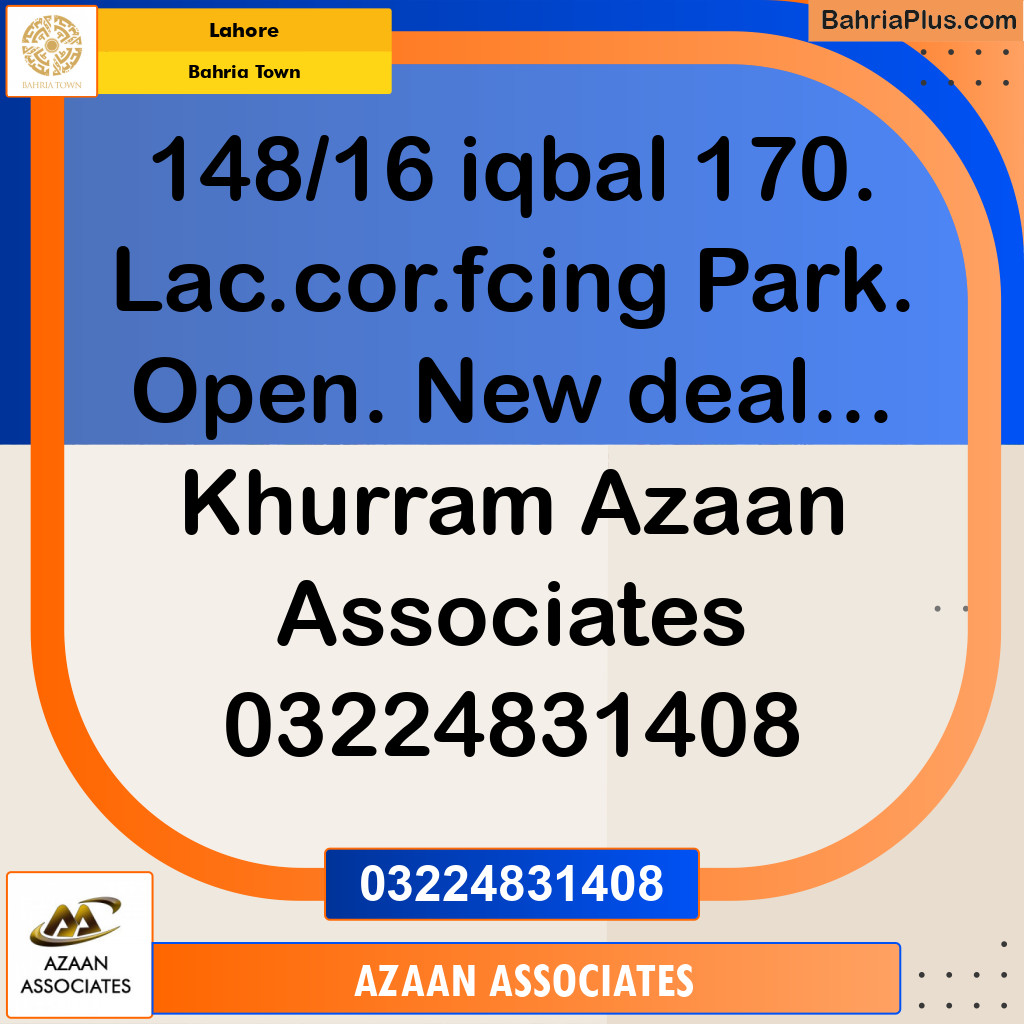 Residential Plot for Sale in Bahria Town, Lahore - (BP-247338)