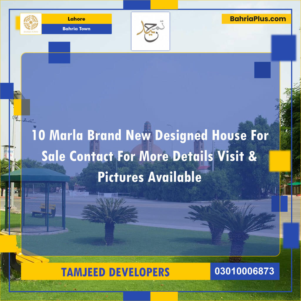 10 Marla Residential House for Sale in Bahria Town, Lahore - (BP-247466)