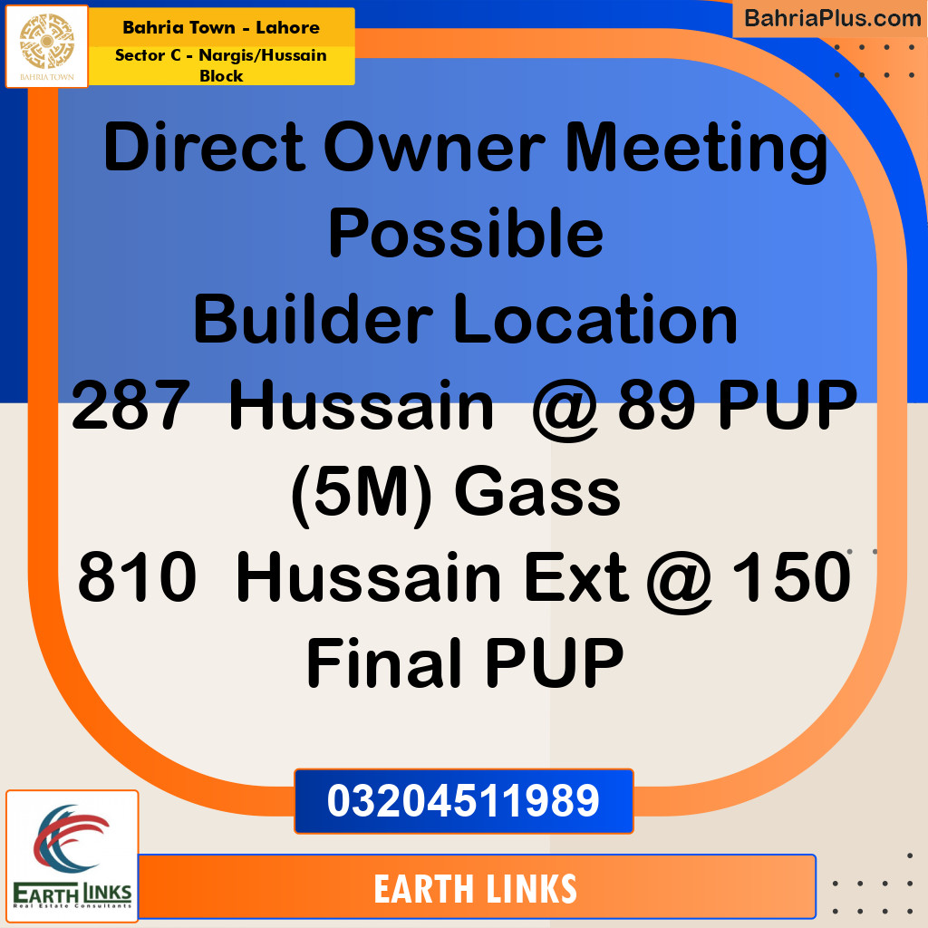 5 Marla Residential Plot for Sale in Sector C - Nargis/Hussain Block -  Bahria Town, Lahore - (BP-247657)