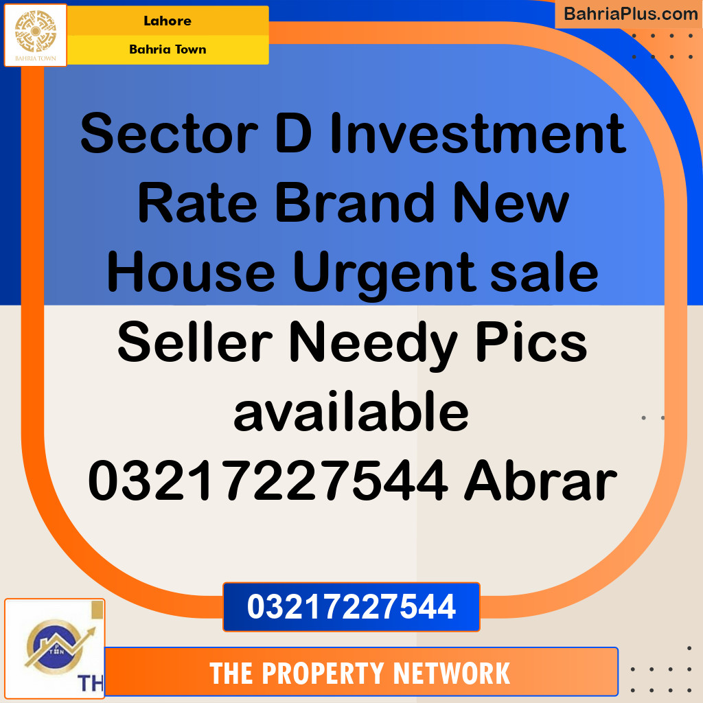 5 Marla Residential House for Sale in Bahria Town, Lahore - (BP-247696)