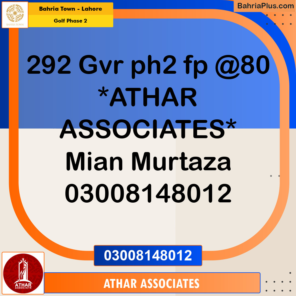 10 Marla Residential Plot for Sale in Golf Phase 2 -  Bahria Town, Lahore - (BP-247728)