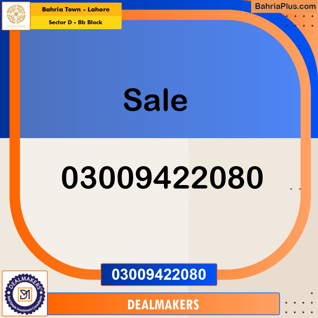 10 Marla Residential Plot for Sale in Sector D - BB Block -  Bahria Town, Lahore - (BP-247796)