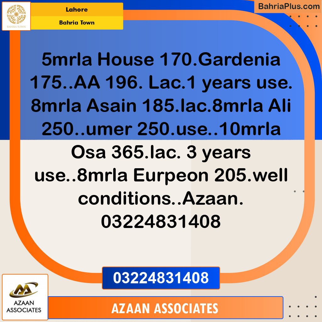 Residential Plot for Sale in Bahria Town, Lahore - (BP-247868)