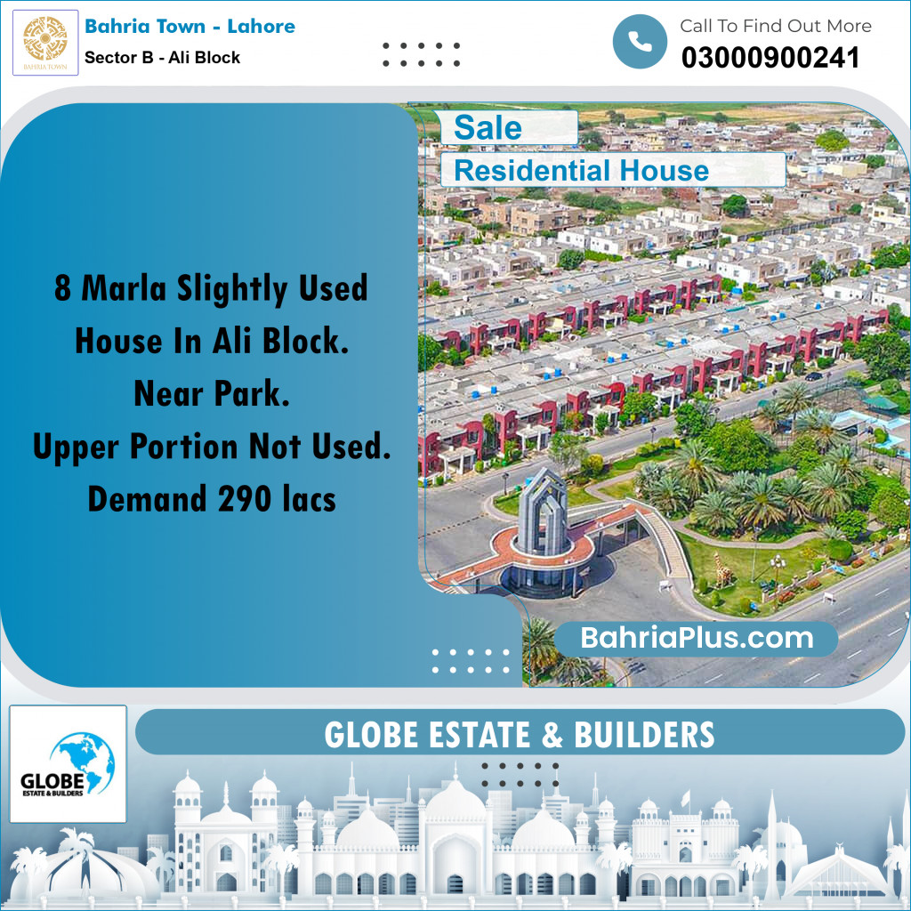 8 Marla Residential House for Sale in Sector B - Ali Block -  Bahria Town, Lahore - (BP-247954)