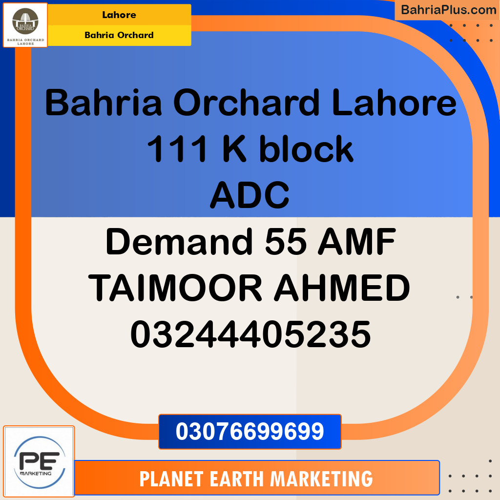 5 Marla Residential Plot for Sale in Bahria Orchard, Lahore - (BP-248101)