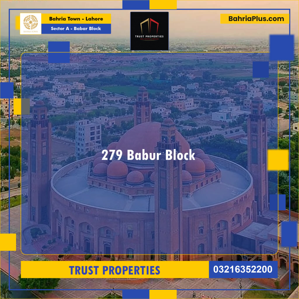 1 Kanal Residential Plot for Sale in Sector A - Babar Block -  Bahria Town, Lahore - (BP-248290)