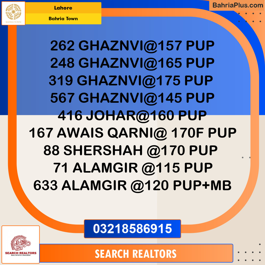 Residential Plot for Sale in Bahria Town, Lahore - (BP-248381)