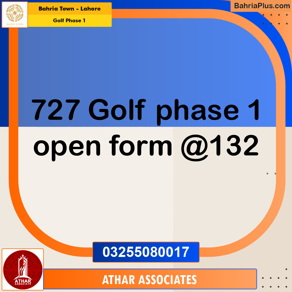 10 Marla Residential Plot for Sale in Golf Phase 1 -  Bahria Town, Lahore - (BP-248728)