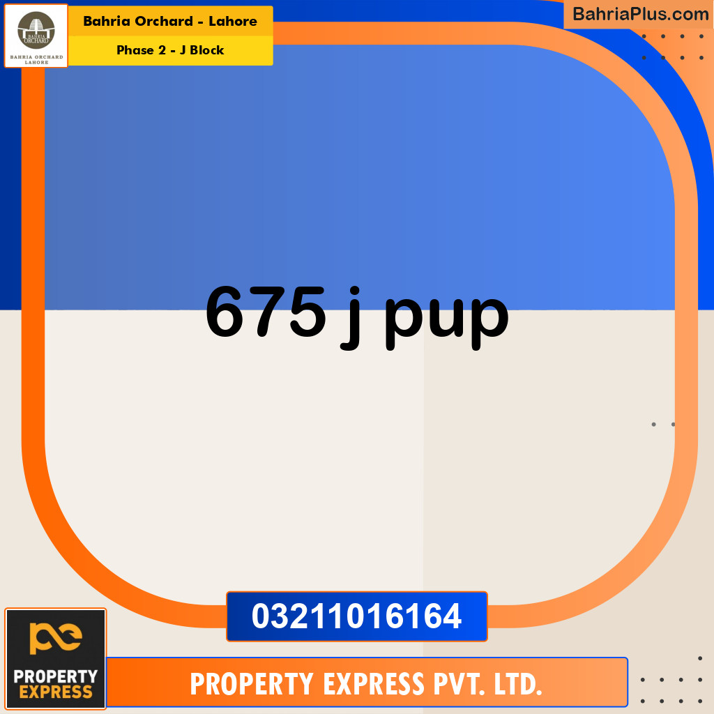 8 Marla Residential Plot for Sale in Phase 2 - J Block -  Bahria Orchard, Lahore - (BP-249572)