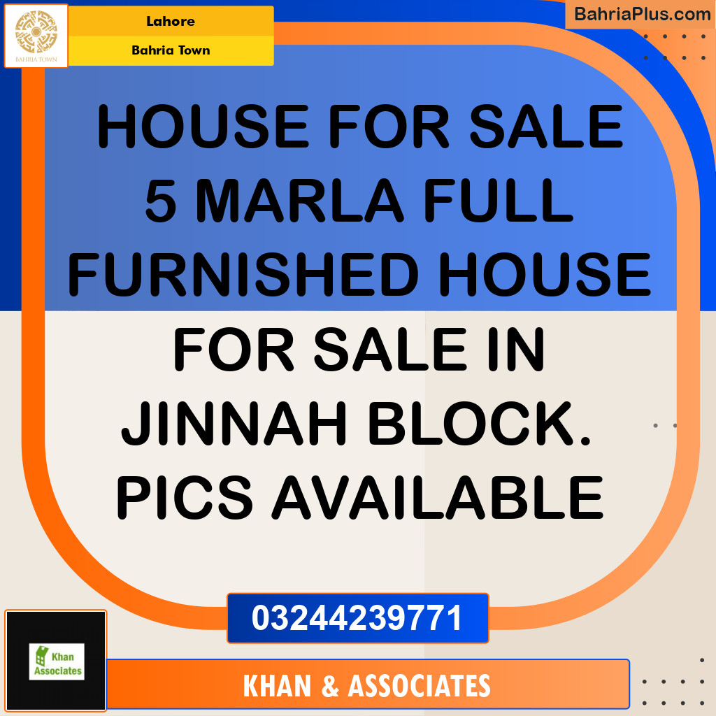 Residential House for Sale in Bahria Town, Lahore - (BP-249592)