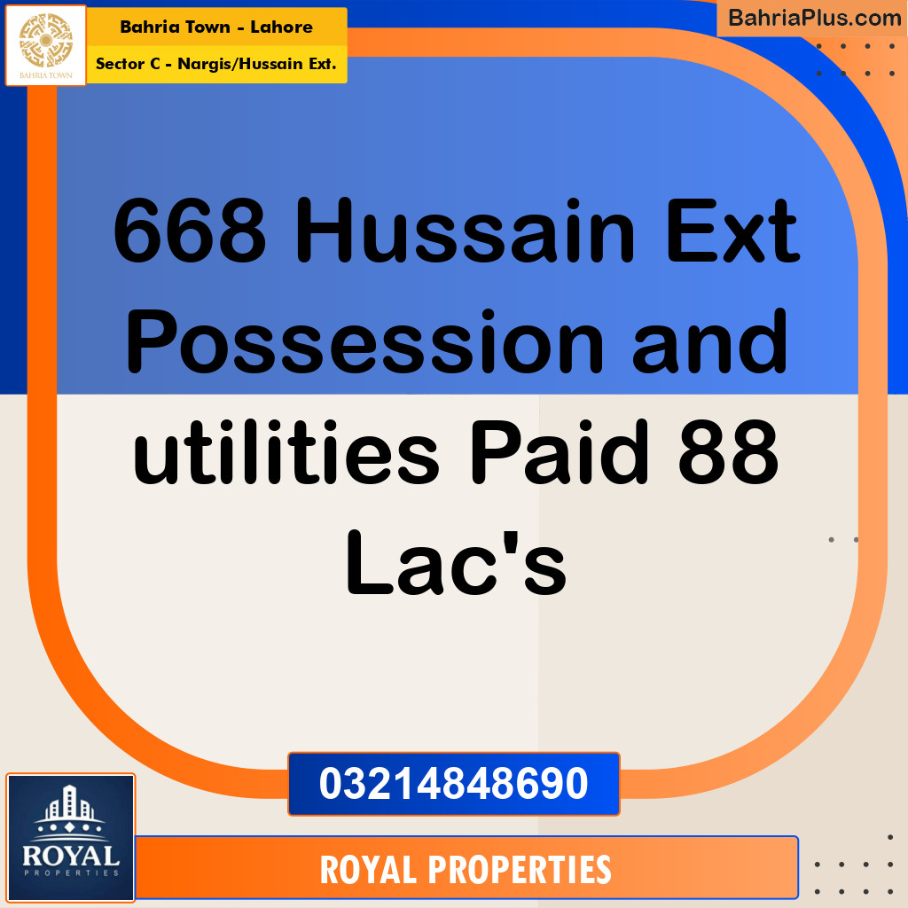 5 Marla Residential Plot for Sale in Sector C - Nargis/Hussain Ext. -  Bahria Town, Lahore - (BP-249595)