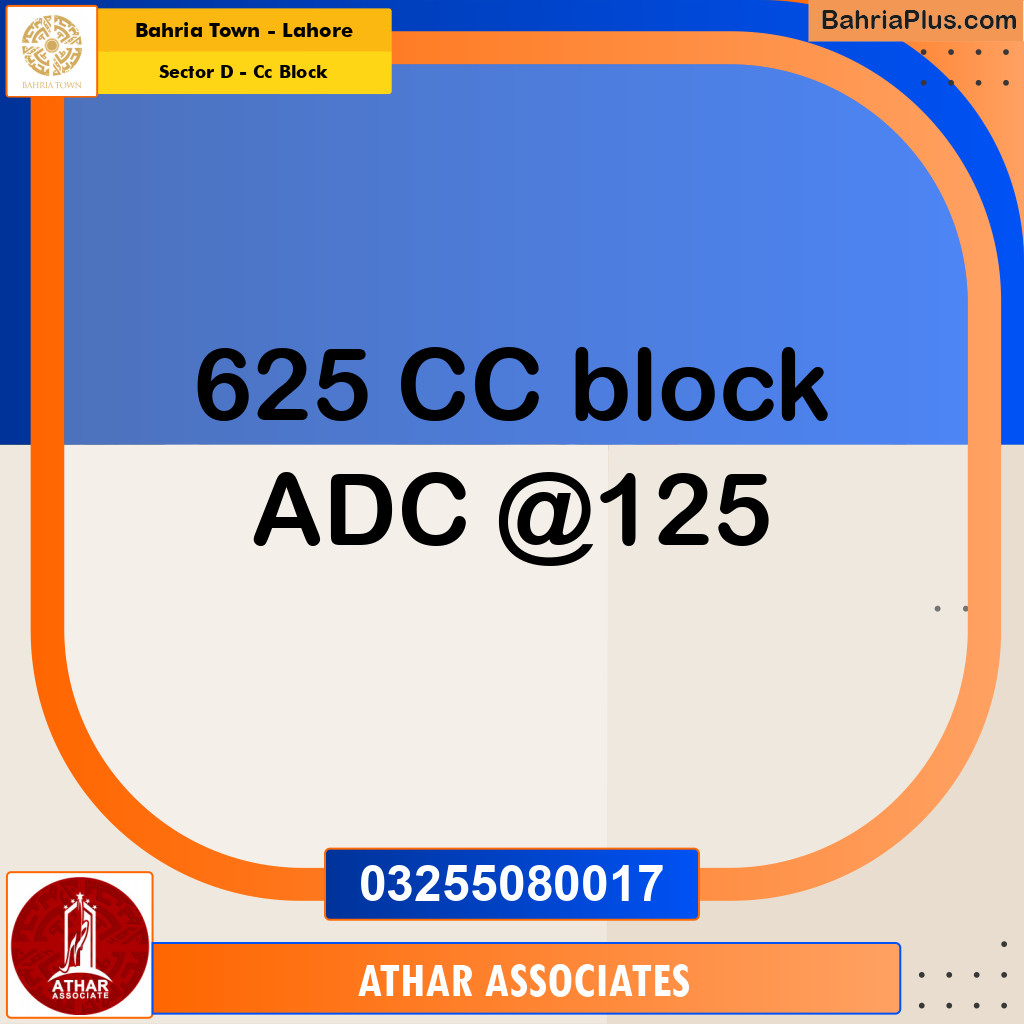 5 Marla Residential Plot for Sale in Sector D - CC Block -  Bahria Town, Lahore - (BP-249766)